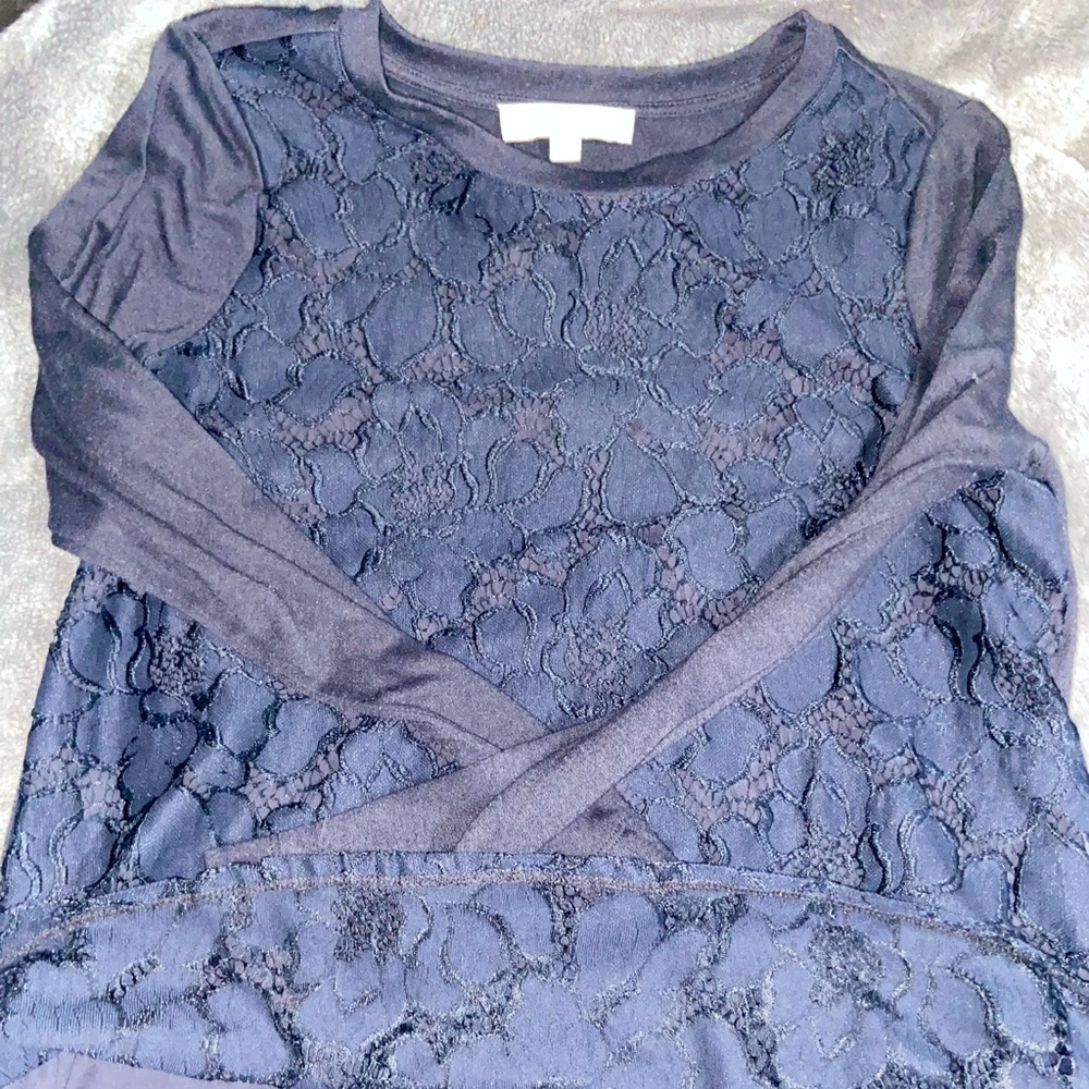 Top with lace layer